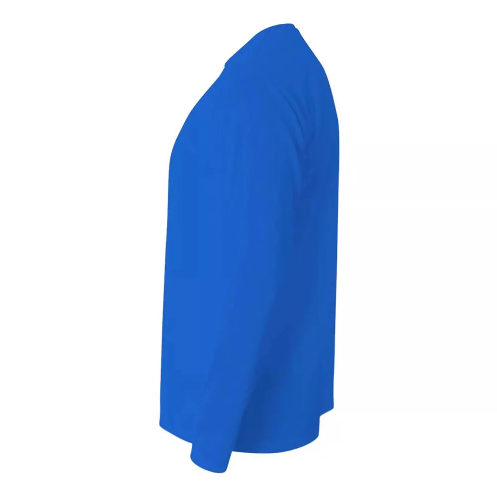 Sandy Point Long Sleeve Rashguard Royal Large Mens Rashguard – Image 3