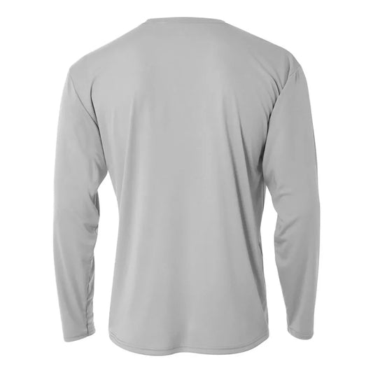Sandy Point Long Sleeve Rashguard Silver Large Mens Rashguard – Image 2