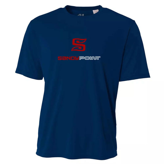 Sandy Point Short Sleeve Crew Navy Large Mens Rashguard – Image 1