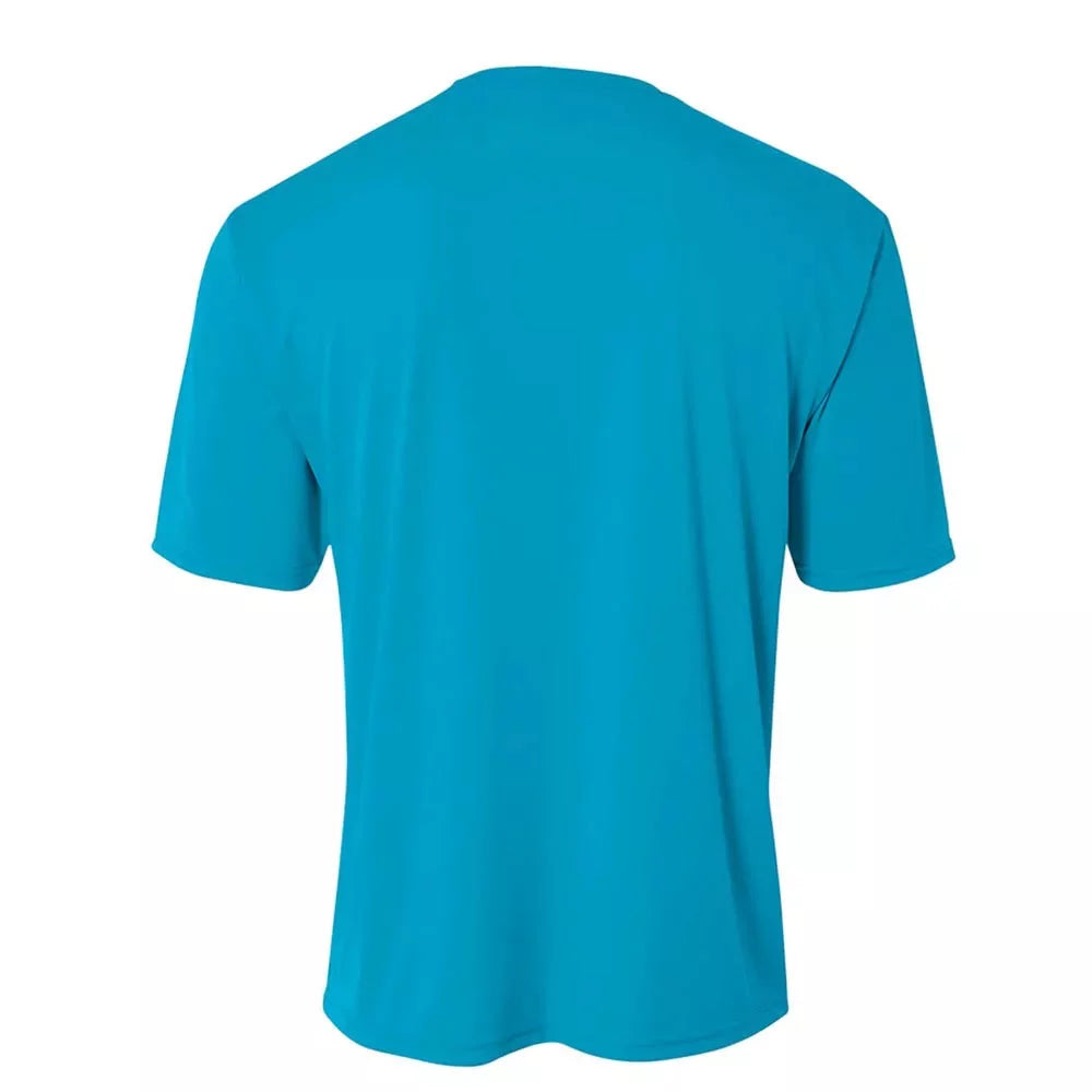 Sandy Point Short Sleeve Rashguard Electric Blue Large Mens Rashguard – Image 2