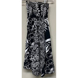 Santiki SK Taryn Skirt Blk/Wht Aloha M Womens Dresses – Image 1