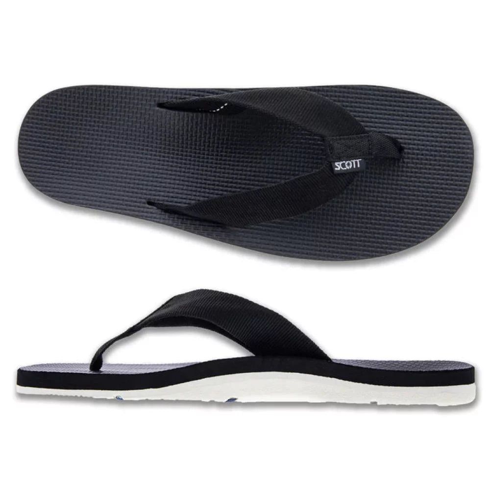 Scott Hokulea Black Mens Sandals – Image 1