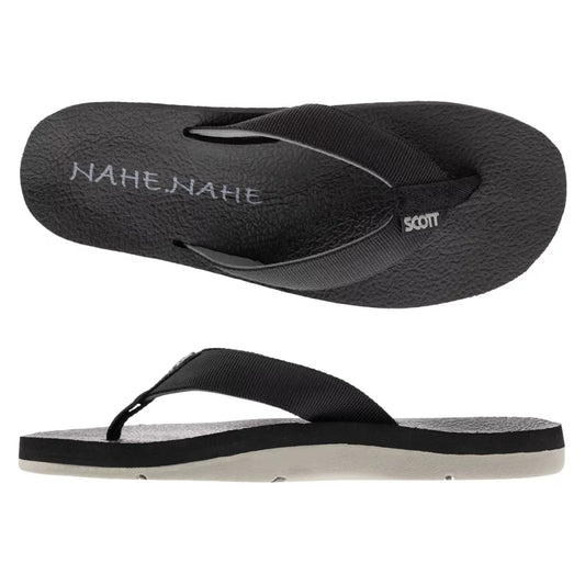 Scott Nahe Nahe Black Mens Sandals – Image 1