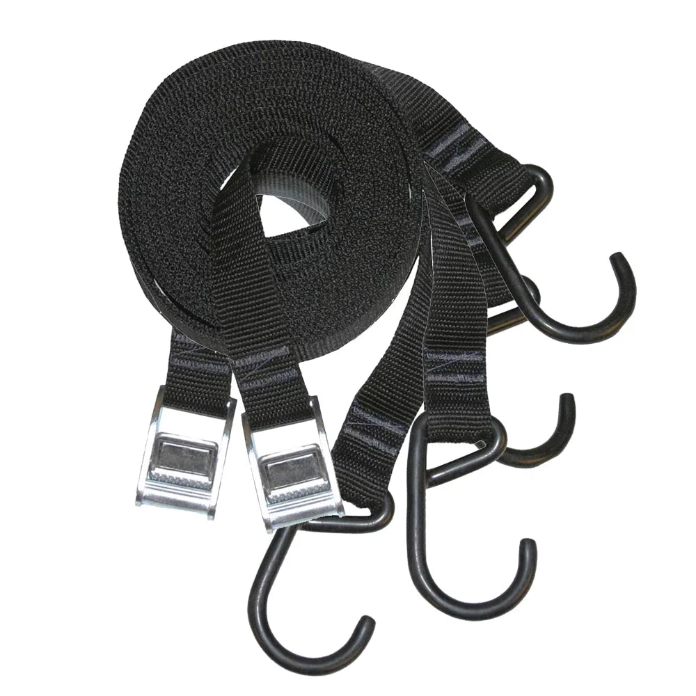 Seattle Sports Riverside V-Style Bow/Stern Tie-Down Straps 18' Car Rack Accessory – Image 1