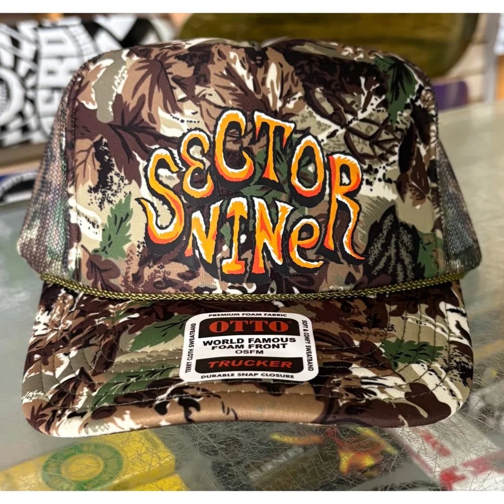 Sector 9 Camo Trucker Hat Hats – Image 1