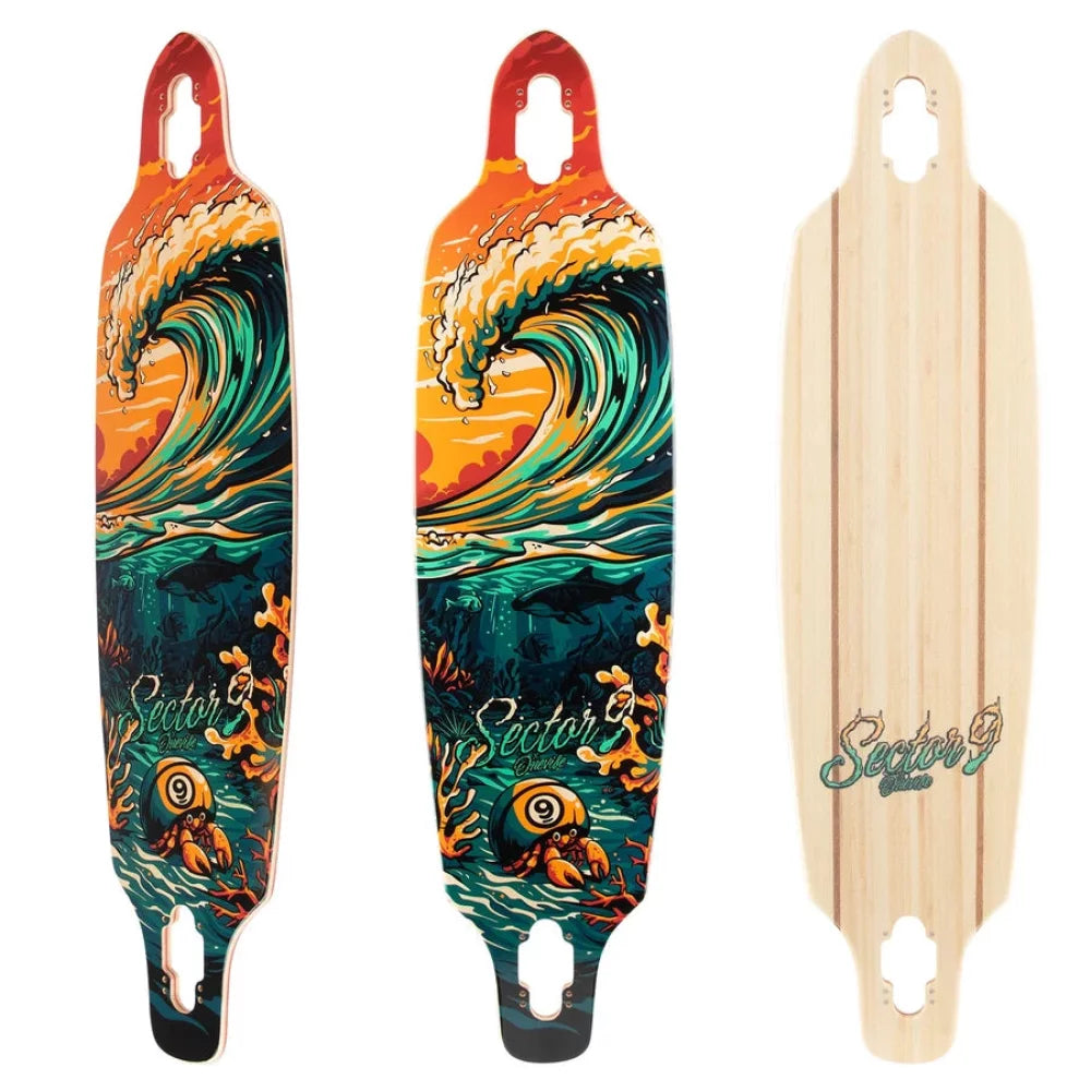 Sector 9 Flipside Fractal Deck Skateboard Deck – Image 1