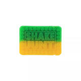 Shake Junt Box Logo Curb Wax Green/Yellow Skateboard Accessory – Image 1