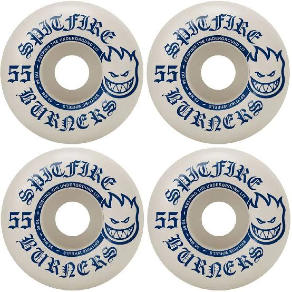Spitfire Burners 55mm 99a Skateboard Wheels – Image 1