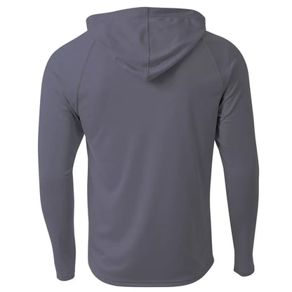 Sandy Point Long Sleeve Hooded Rashguard Graphite