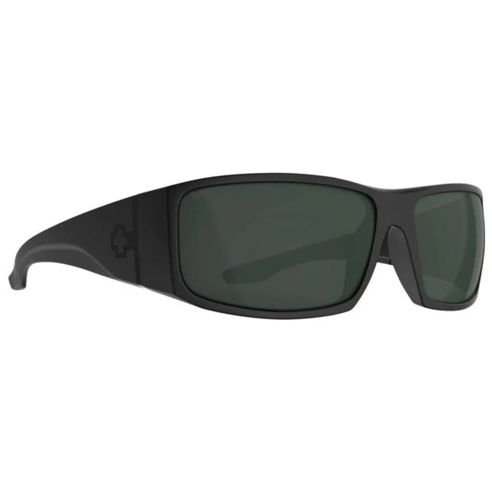 SPY Cooper XL Matte Black/Happy Gray Green Sunglasses Mens Sunglasses – Image 1