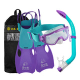 US Divers Avila Kid Set Purple/Teal S/M