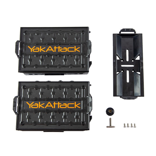 YakAttack TracPak Combo Kit Two Boxes and Quick Release Base