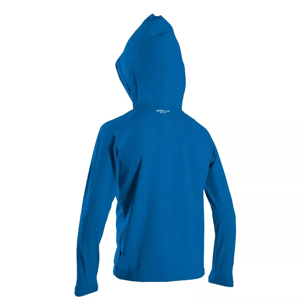 O'Neill Toddler Basic Skins Long Sleeve Hooded Sun Shirt UPF50 Ultra Blue 1