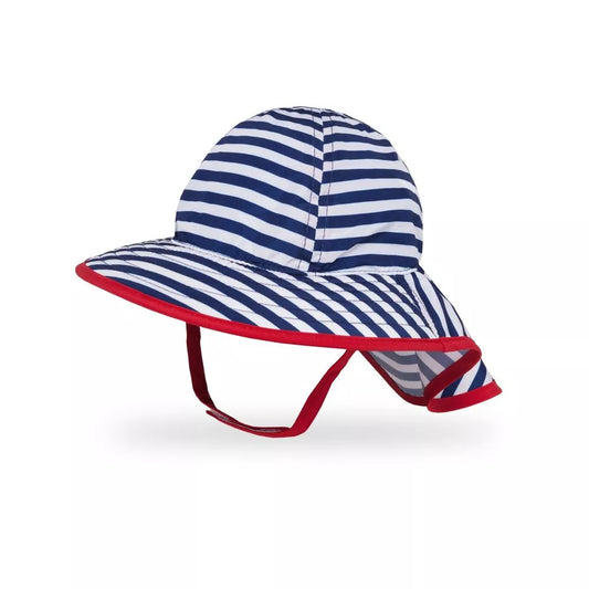 Sunday Afternoons Infant SunSprout Hat Navy/White Stripe 0-6 months