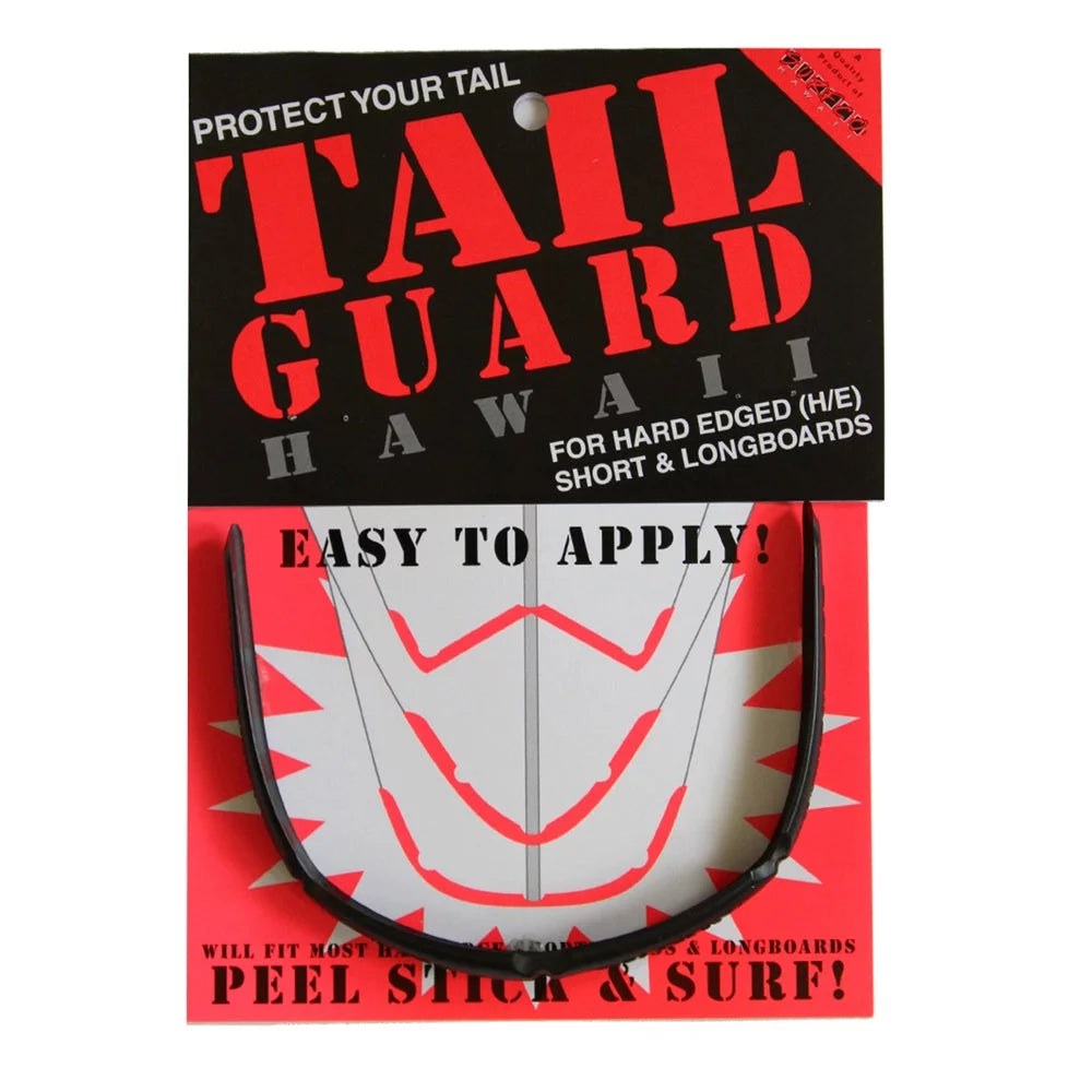 SurfCo Hard Edge Tail Guard Kit Black Surf Accessory – Image 1