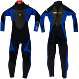 Quiksilver Youth Syncro 3/2mm Back Zip Wetsuit Blue/Black 4