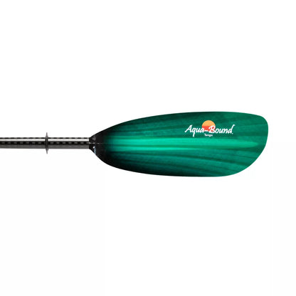 Aqua Bound Tango Fiberglass 2-Piece Bent Shaft Kayak Paddle 230 Green Tide