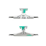 Tensor Regular Aluminum Trucks 5.25 Raw/Green Fade Skateboard Trucks – Image 1
