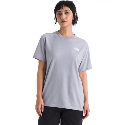 The North Face Tri-Blend Tee Light Grey Heather Womens Shirt – Image 1