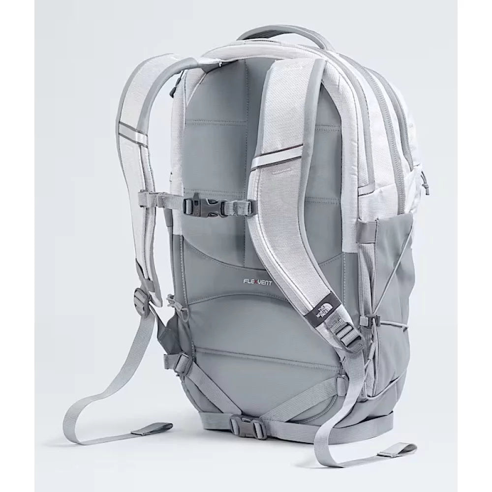 The North Face Women's Borealis TNF White Metallic Mélange/Mid Grey Backpack