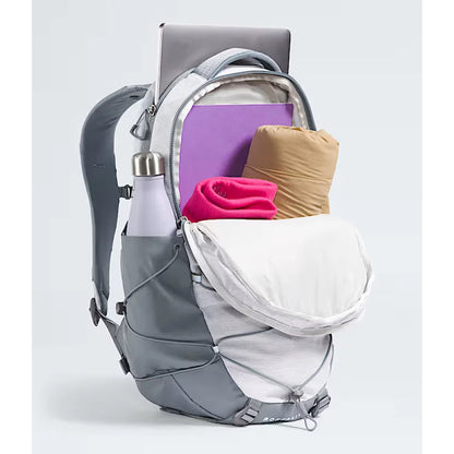 The North Face Women's Borealis TNF White Metallic Mélange/Mid Grey Backpack – Image 4