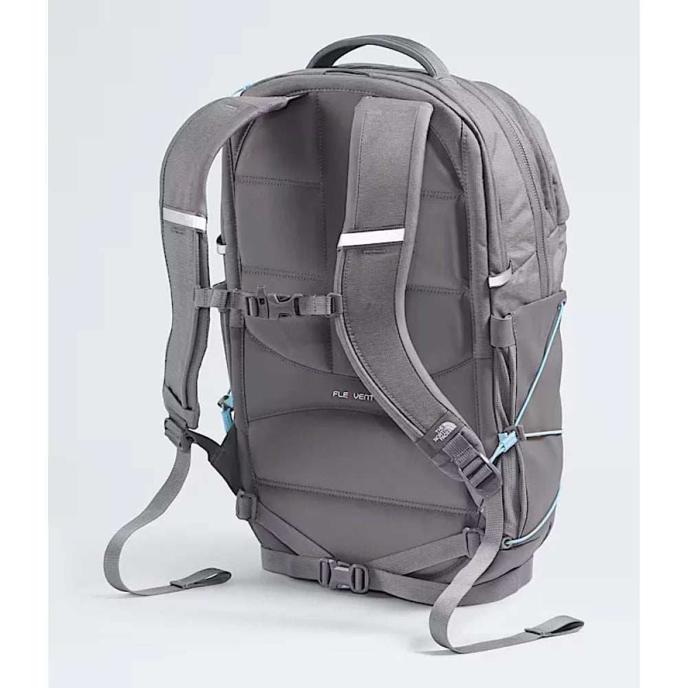 The North Face Women's Borealis Zinc Grey Dark Heather/Powder Blue Backpack – Image 1