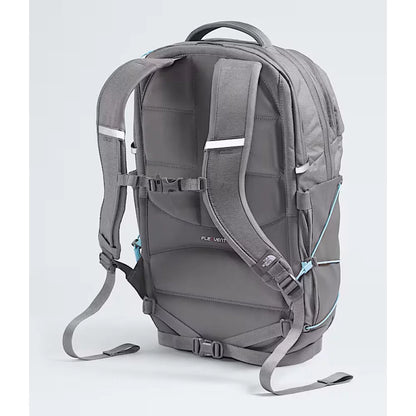 The North Face Women's Borealis Zinc Grey Dark Heather/Powder Blue Backpack – Image 1