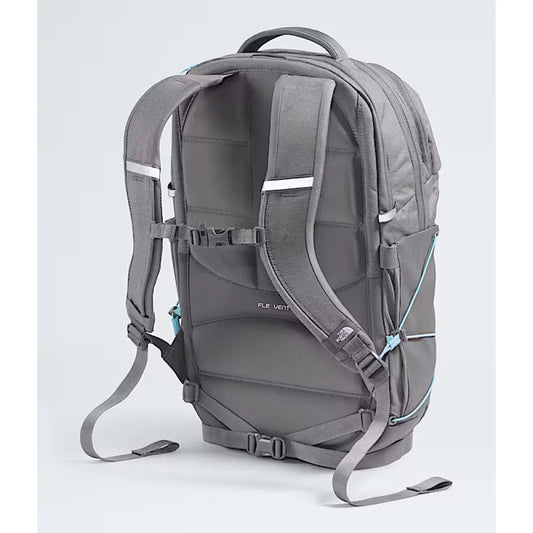 The North Face Women's Borealis Zinc Grey Dark Heather/Powder Blue Backpack – Image 1