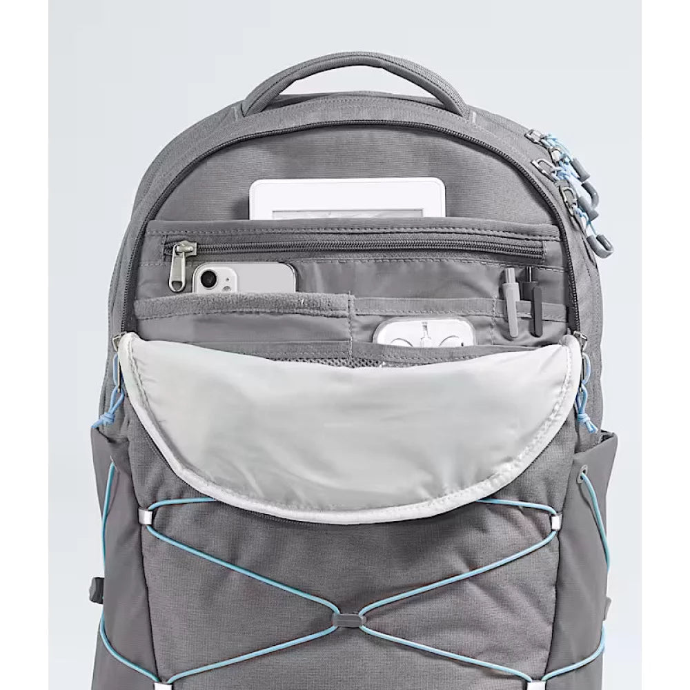 The North Face Women's Borealis Zinc Grey Dark Heather/Powder Blue Backpack – Image 2