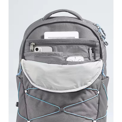 The North Face Women's Borealis Zinc Grey Dark Heather/Powder Blue Backpack – Image 2