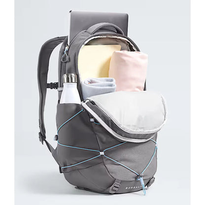 The North Face Women's Borealis Zinc Grey Dark Heather/Powder Blue Backpack – Image 4