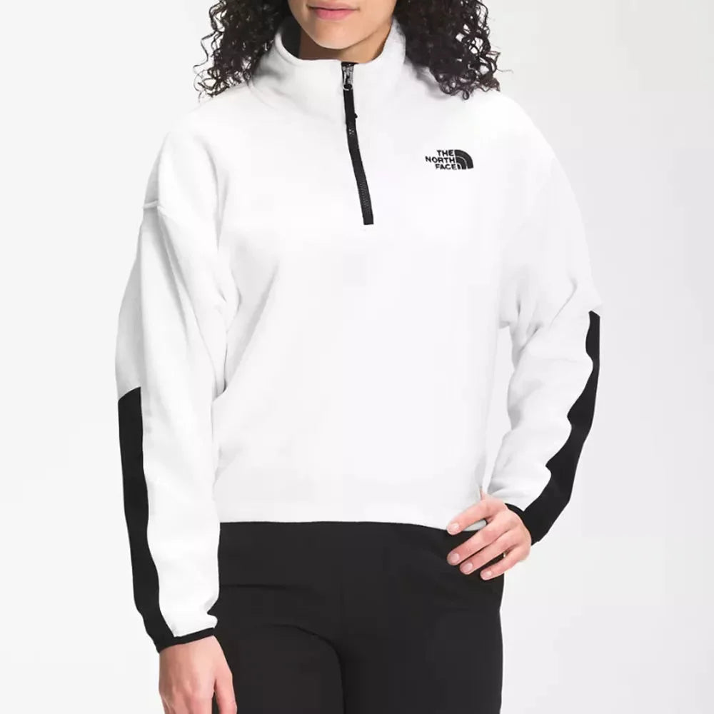 The North Face Women's TKA Kataka Quarter Zip Fleece TNF White Medium Womens sweater – Image 1