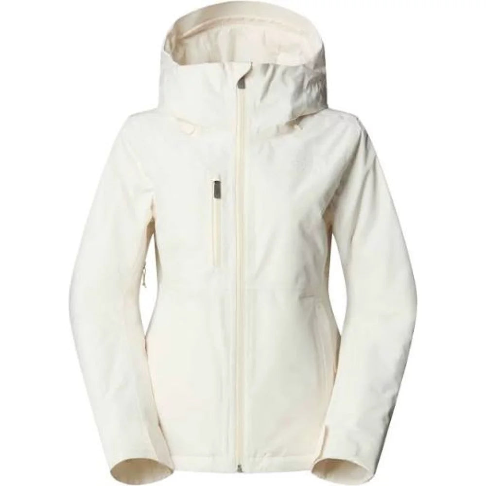 The North Face Womens Descendit Jacket White Dune L Womens Jacket – Image 1