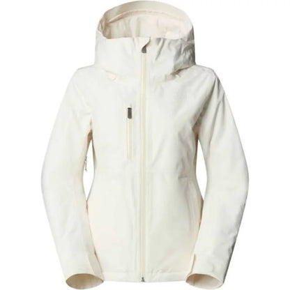 The North Face Womens Descendit Jacket White Dune L Womens Jacket – Image 1
