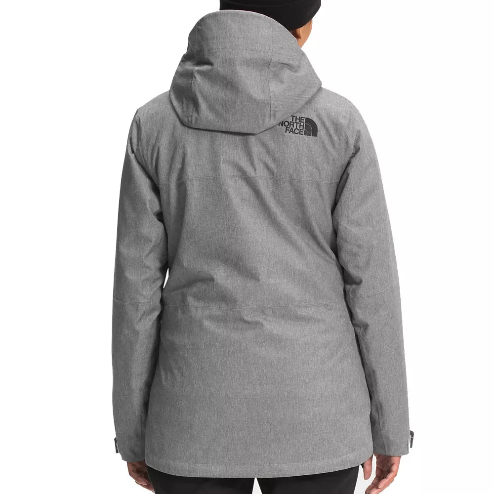 The North Face Women's ThermoBall Eco Snow Triclimate Jacket Medium Grey Heather/Asphalt Grey XL