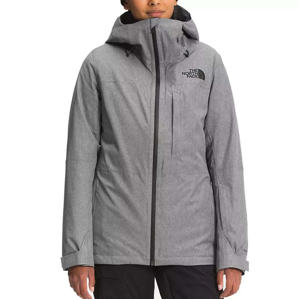 The North Face Women's ThermoBall Eco Snow Triclimate Jacket Medium Grey Heather/Asphalt Grey XS