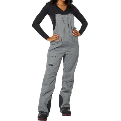 The North Face Women's Freedom Bib Snow Pants TNF Medium Grey Heather Medium Regular