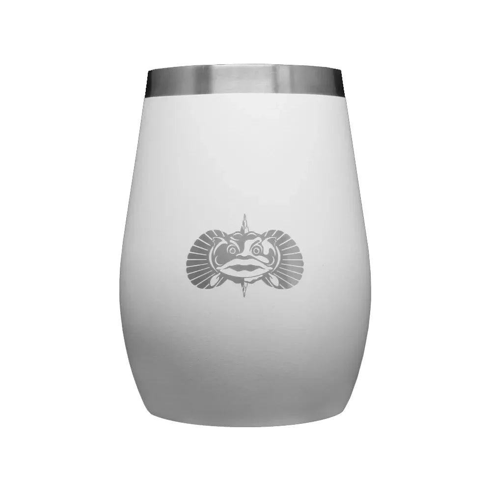 Toadfish 10oz Wine Tumbler White Cup – Image 1
