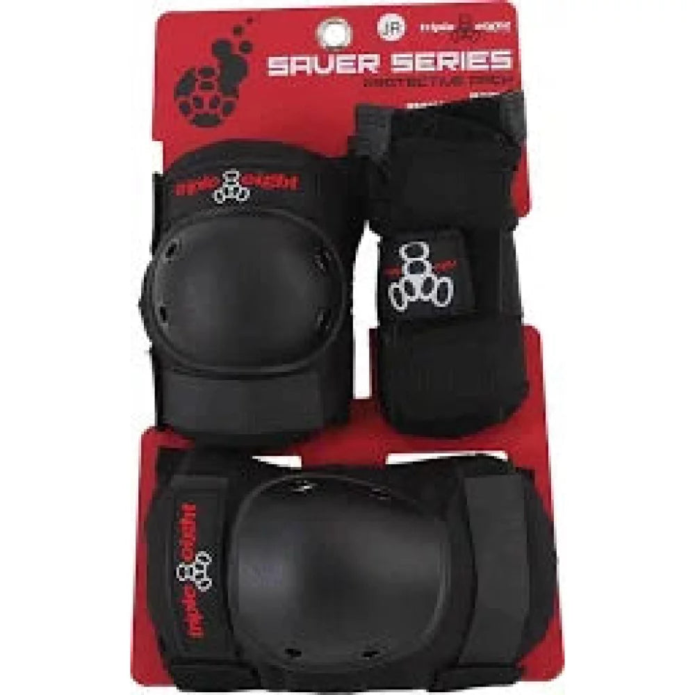 Triple 8 Saver 3-Pack Jr Skateboard Protective Gear – Image 1