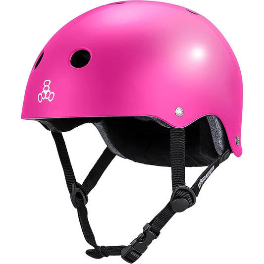 Triple 8 Triple8 DEEP COVER Helmet - Pink Skateboard Protective Gear – Image 1