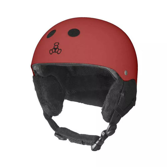 Triple 8 Halo Audio Adjustable Snow Helmet Red XS/S