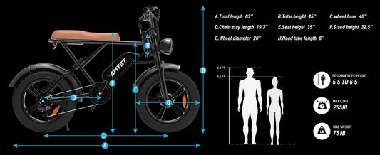 Amyet V9 G60 Electric Cafe Cruiser E-Bike Bicycle