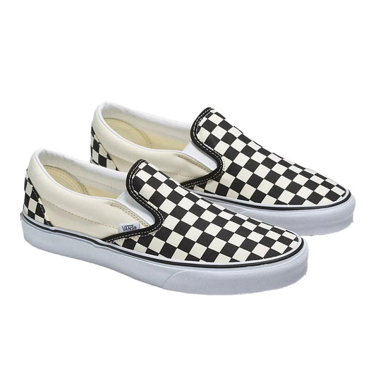 Vans Classic Slip On Shoes Black/White Checkerboard 4.5 Mens Shoes – Image 1