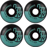 VOL.1 NO.1 52mm Teal/Black Skateboard Wheels – Image 1