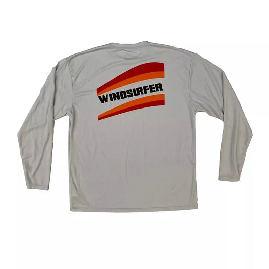 Windsurfer Long Sleeve Sun Shirt Silver Large Mens Rashguard – Image 2