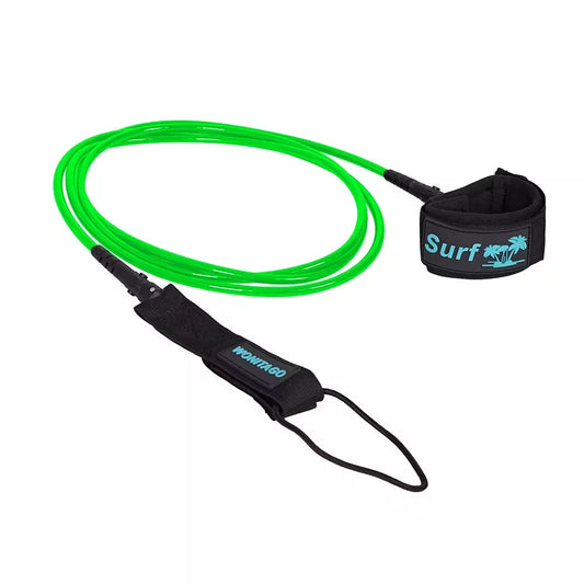 Wonitago 7mm Surf Leash 7' Lime Green – Image 1