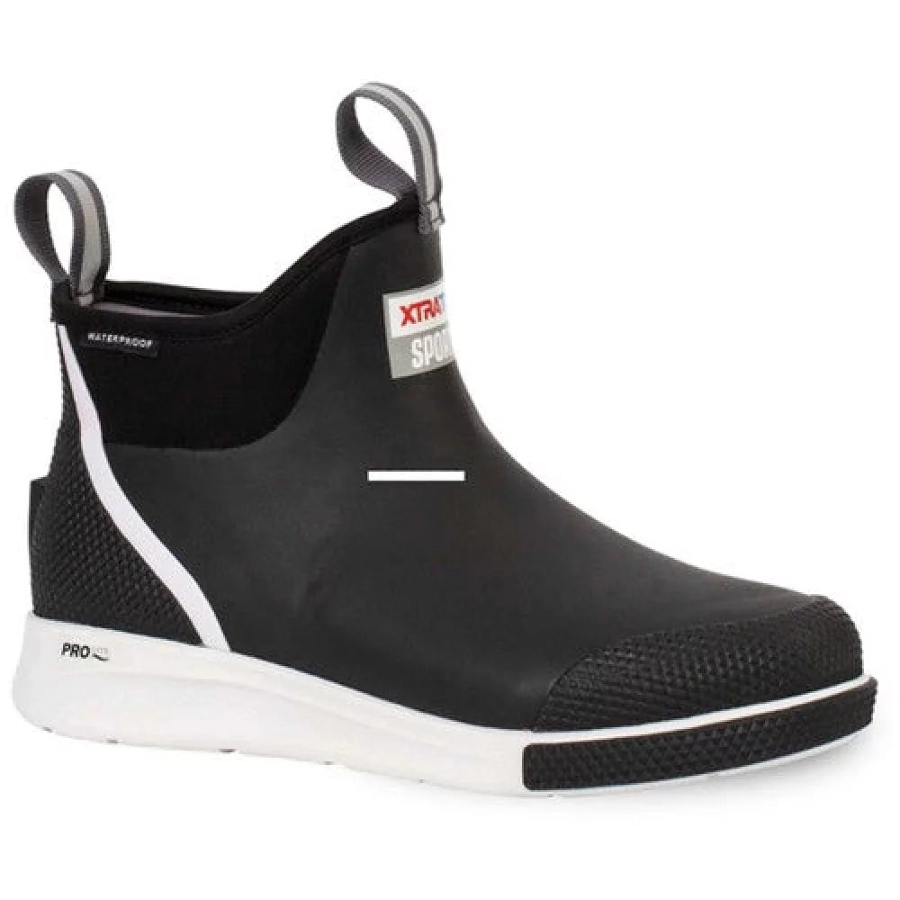 XtraTuf Men's Wheelhouse Ankle Deck Boots - Black Mens Shoes – Image 1
