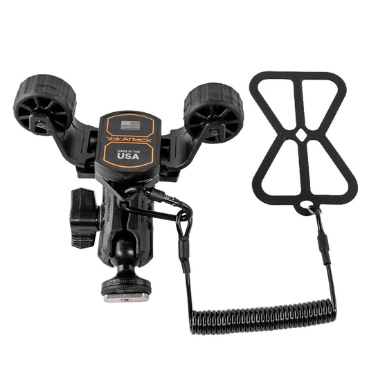 Yak-Attack RotoGrip Phone Holder With 1" Screwball Track Mount