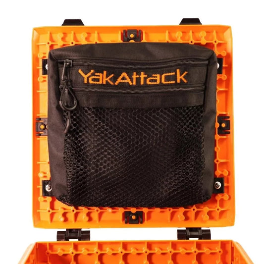 YakAttack 13" Dual Compartment Mesh Storage Bag for the BlackPak Pro Kayak Deck Rigging – Image 2