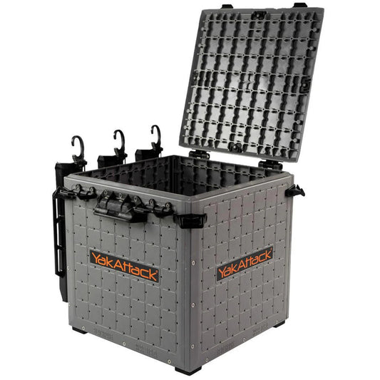 YakAttack BlackPak Pro 16x16 Kayak Fishing Crate Battleship Grey